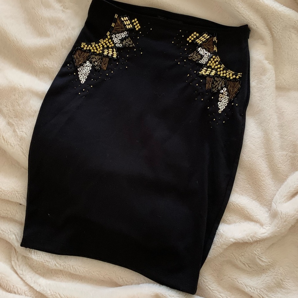 Urban Behaviour Beaded Pencil Skirt